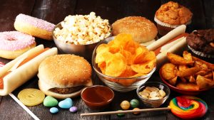Heavily processed foods
