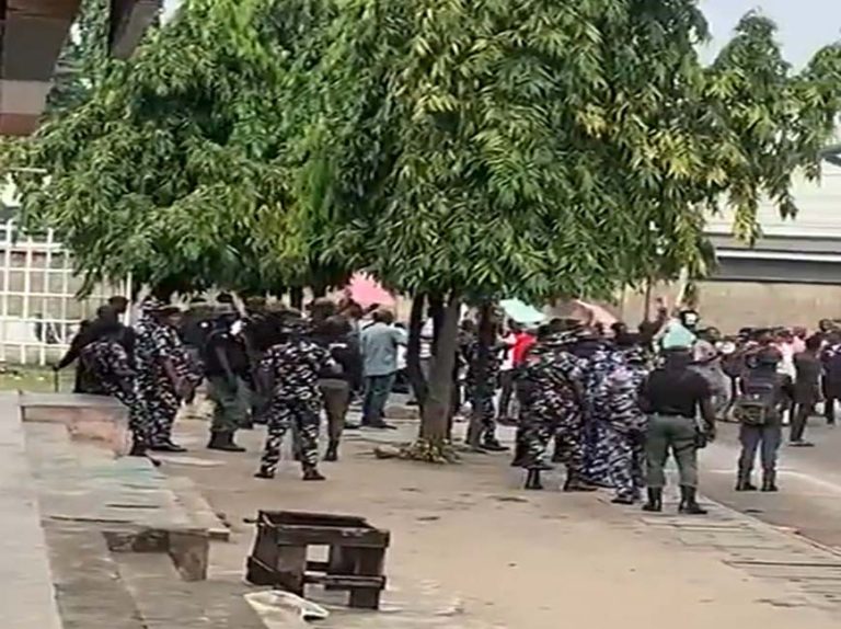VIDEOS: Police arrested Femi Adeyeye, Philip Olatinwo during our protest -UNILAG student leader