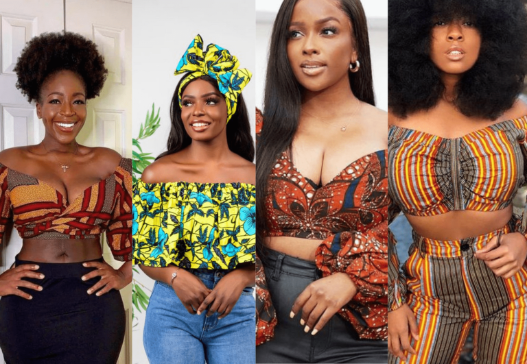 Ankara off-shoulder and crop tops for every woman