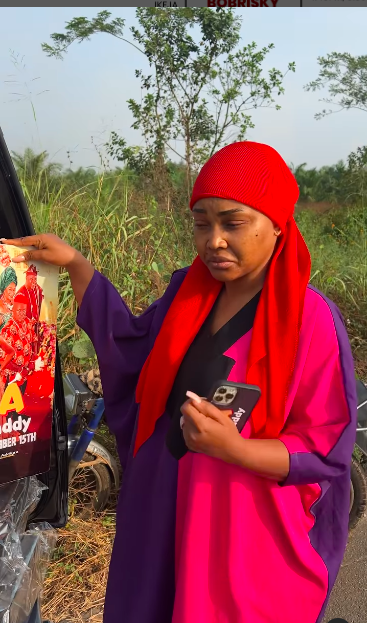 VIDEO: Nollywood actress Mercy Aigbe escapes fatal road accident
