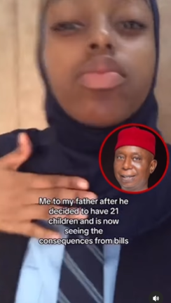 VIDEO: Senator Ned Nwoko’s daughter counsels dad over his 21 kids