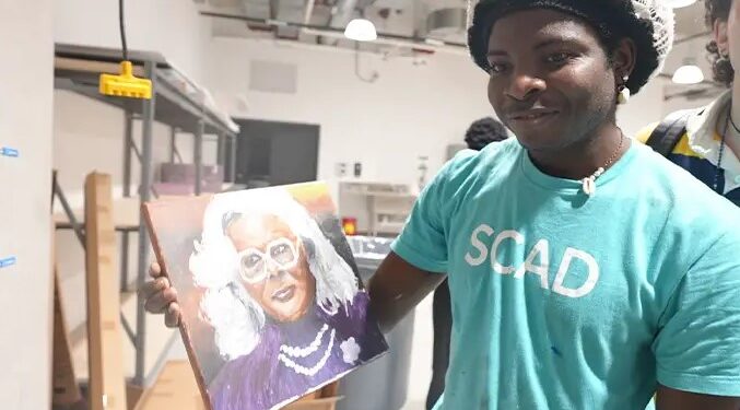 Chancellor Ahaghotu: Nigerian art student who broke GWR record with 100-hour painting marathon