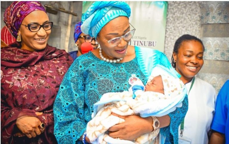 Oluremi Tinubu welcomes first baby of the year