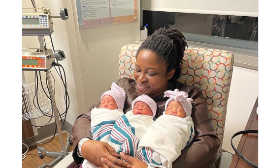 Couple welcome triplets after six-year battle with childlessness