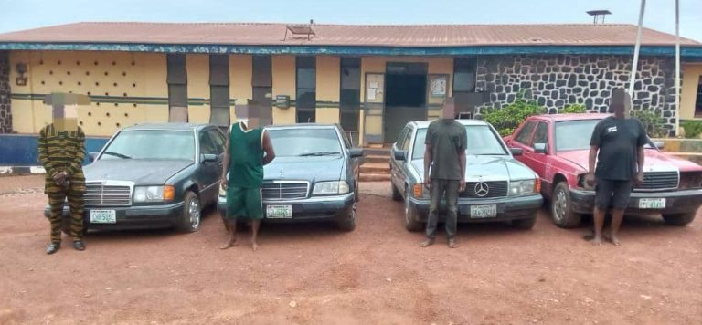 Police bust car theft syndicate, arrest 4, recover 4 vehicles