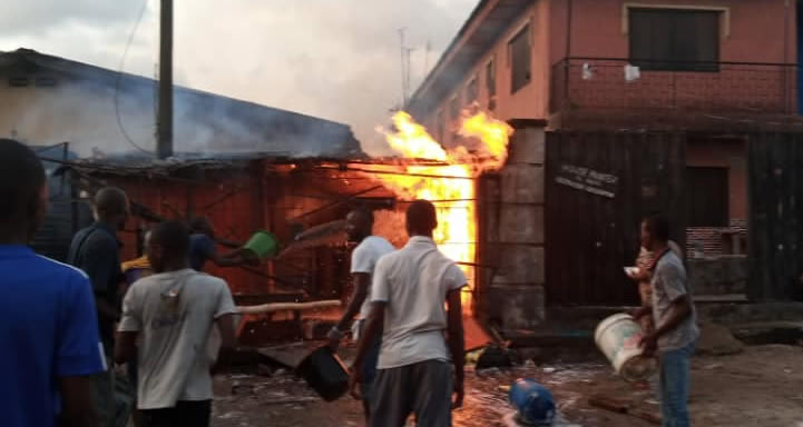 Gas explosion breaks high-tension cable, ignites fire in Lagos