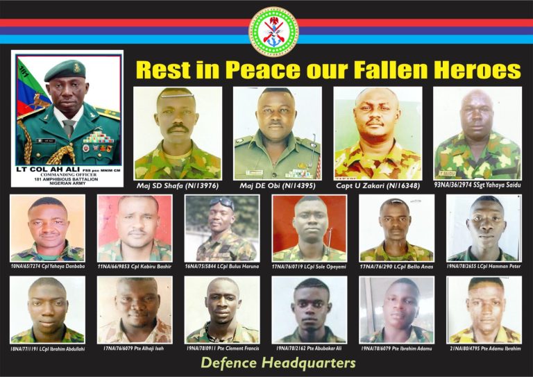 FG confers posthumous national honours on 17 Okuama heroes