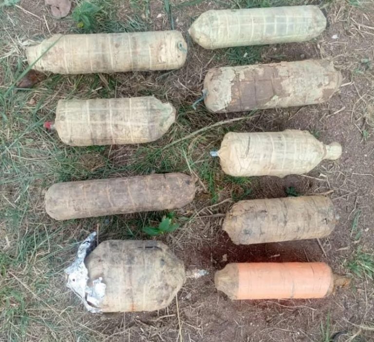 Anambra task force recovers 9 home-made bombs, 4 walkie talkies from gunmen