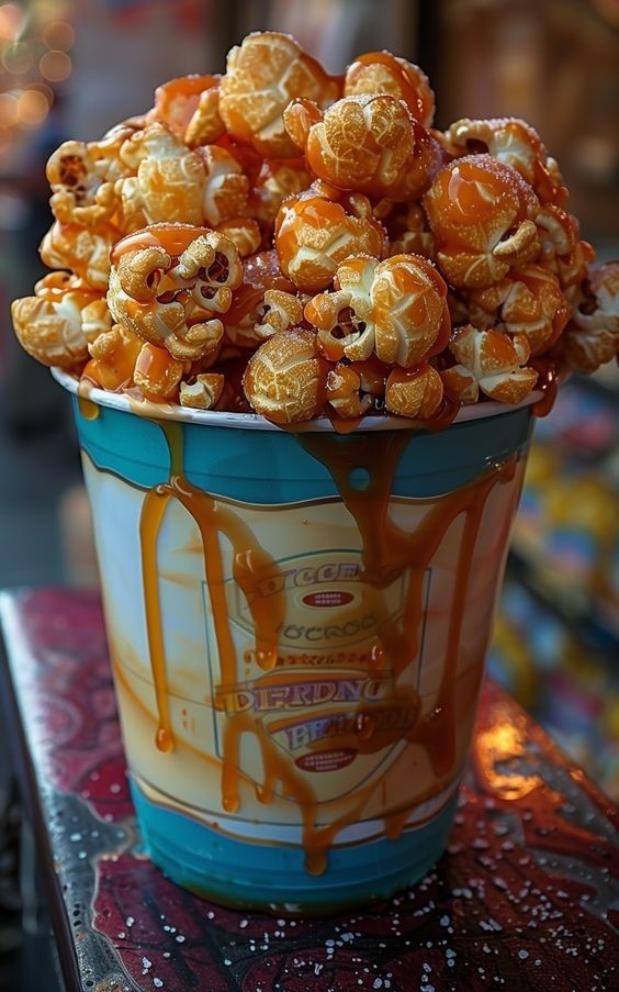 Potato croquettes and honey popcorn