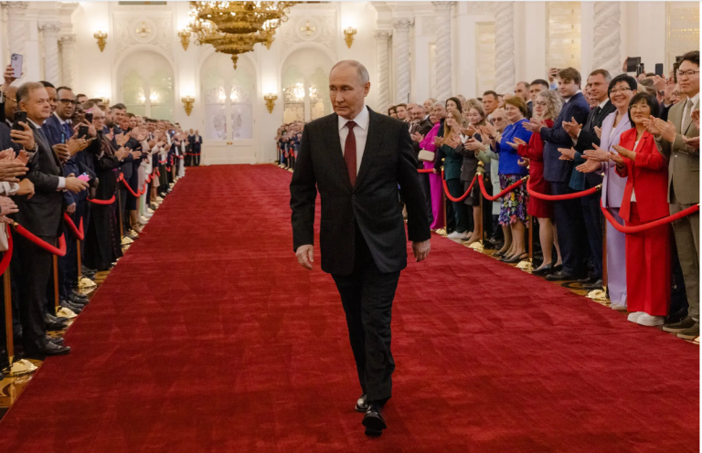Putin sworn in for 5th six-year term as Russian president