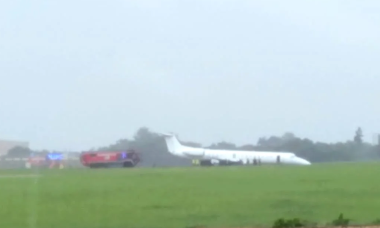 XEJet aircraft skids off Lagos airport runway