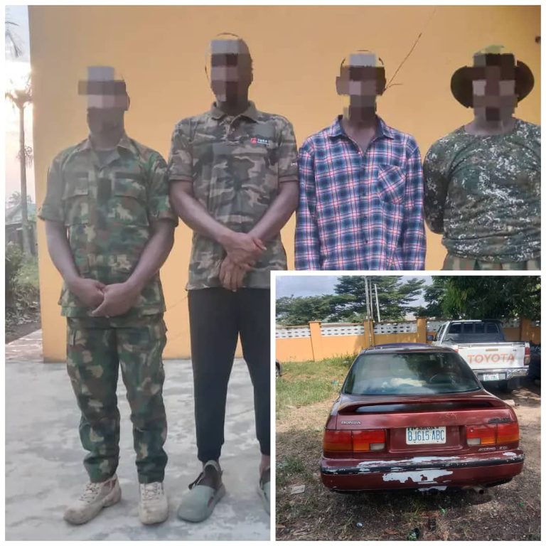 Four kidnap suspects in army uniform arrested in Akwa Ibom