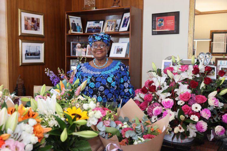 PHOTOS: I’ve never received so many bouquets of flowers from all over the world -Okonjo-Iweala at 70