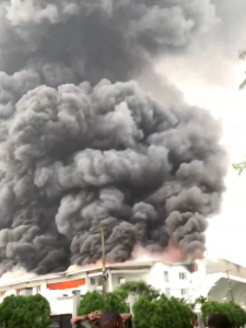 VIDEO: Christ Embassy Lagos HQ gutted by fire