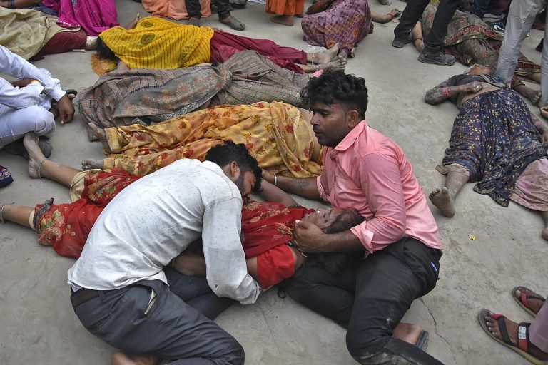 Stampede at religious gathering in India leaves 116 dead