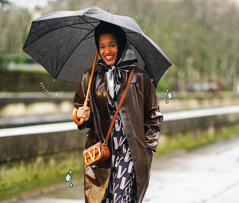 Staying stylish in rainy season