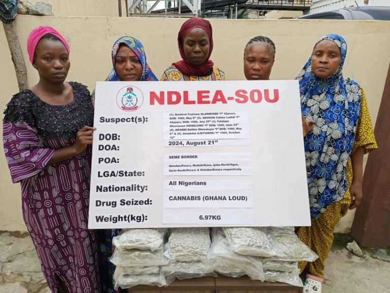 NDLEA nabs all-female cross-border drug traffickers