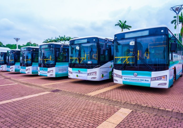 PHOTOS: Tinubu inaugurates CNG buses