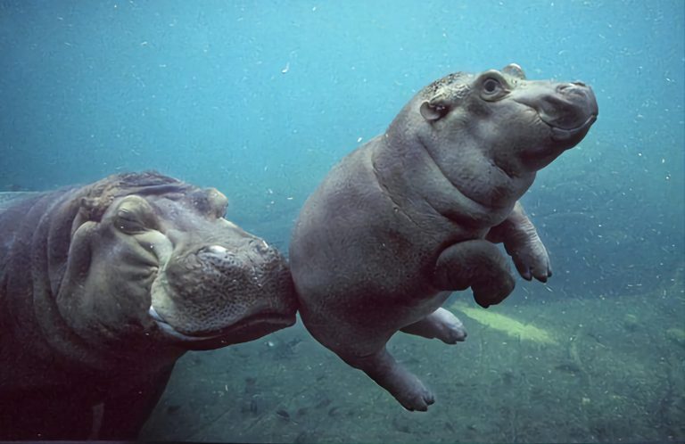 Vacancy: Lifeguard to teach baby hippopotamus to swim