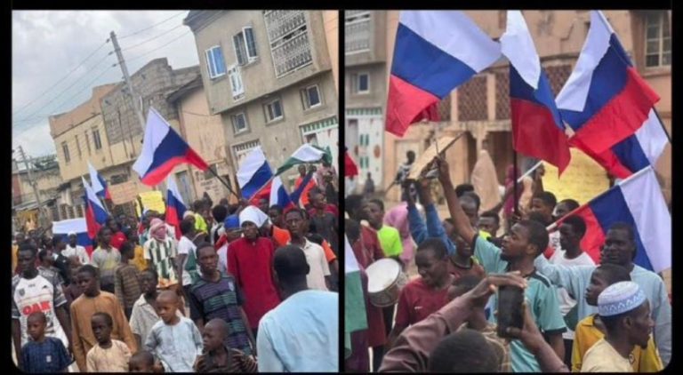 Tinubu orders crackdown on those flying Russian flag