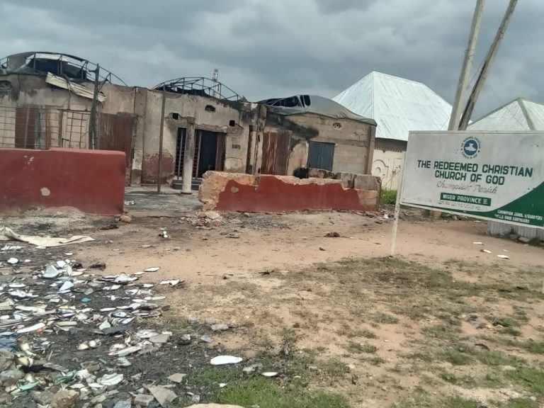 RCCG in Niger State looted, burnt down