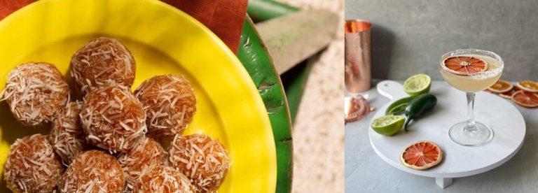 Indulge in crunchy qumbe with zesty spicy skinny margarita