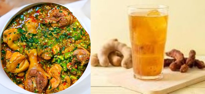 Spice up with okra pepper soup and ginger-tamarind drink