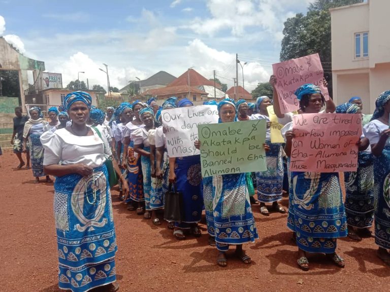 Eha-Alumona women protest masquerade attacks, harassment in Enugu State