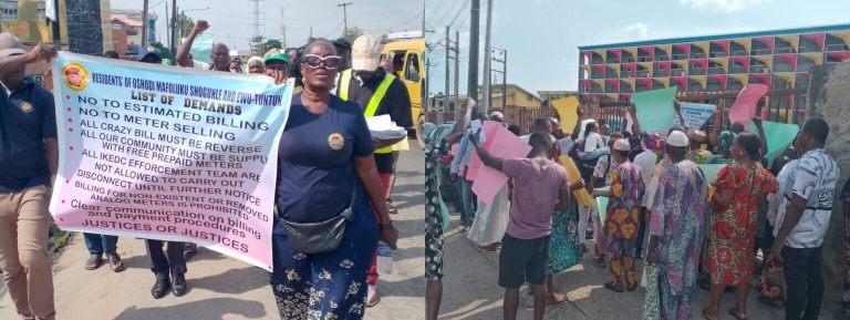 Oshodi communities protest estimated billing