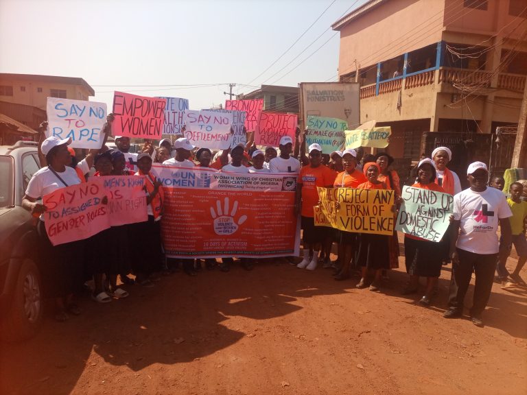 Enugu women walk against gender-based violence