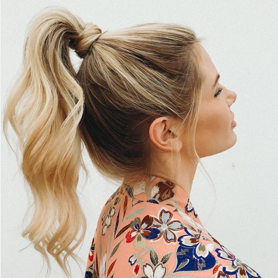 high ponytail hairstyles